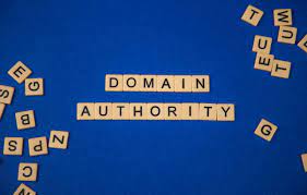 A photo showing domain authority written in scrabble