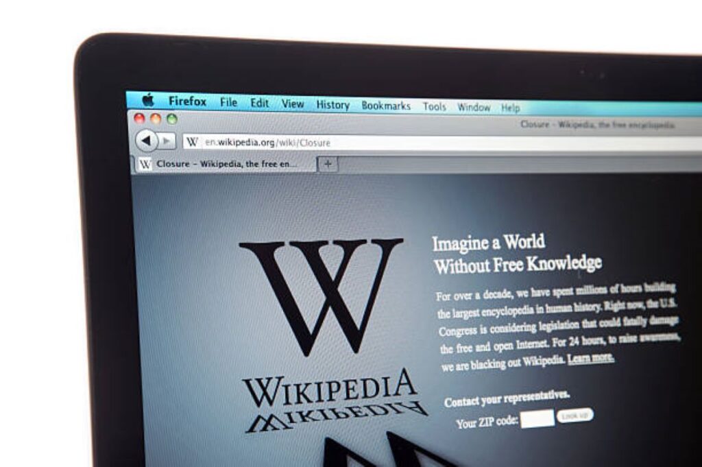 A photo showing getting backlinks from wikipedia